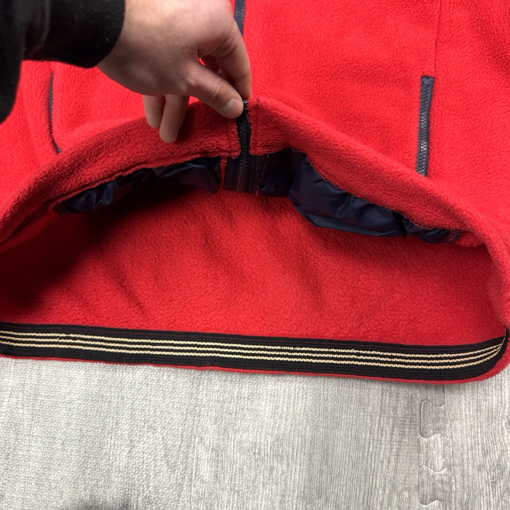 Vintage VINTAGE VTG LL BEAN FULL ZIP RED HEAVYWEIGHT FLEECE JACKET NYLON PATCH XL Size US XL / EU 56 / 4 - 5 Thumbnail
