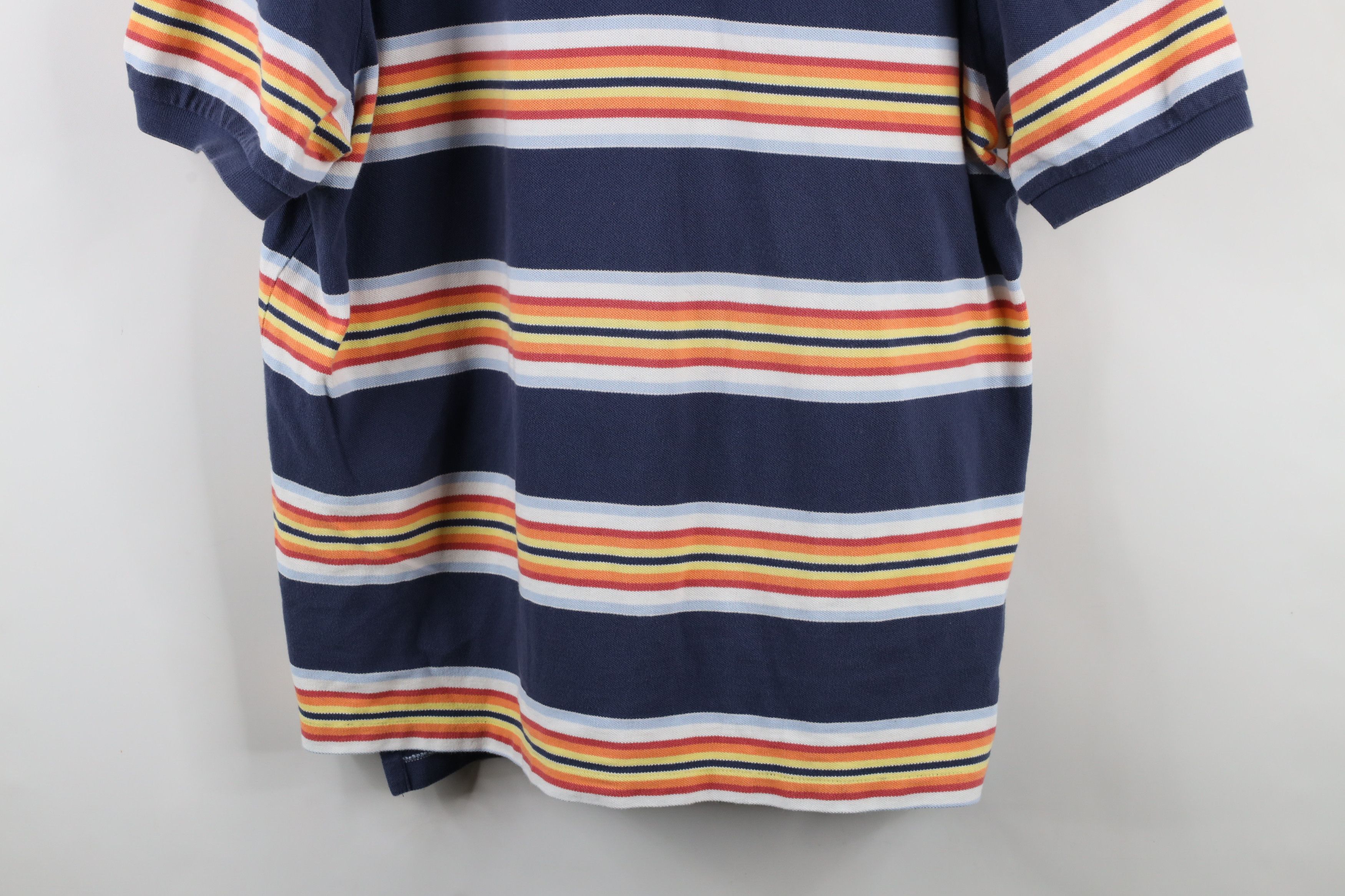 Polo Ralph Lauren Vintage 90s Ralph Lauren Rainbow Striped Collared Polo Shirt Size US XXL / EU 58 / 5 - 3 Thumbnail