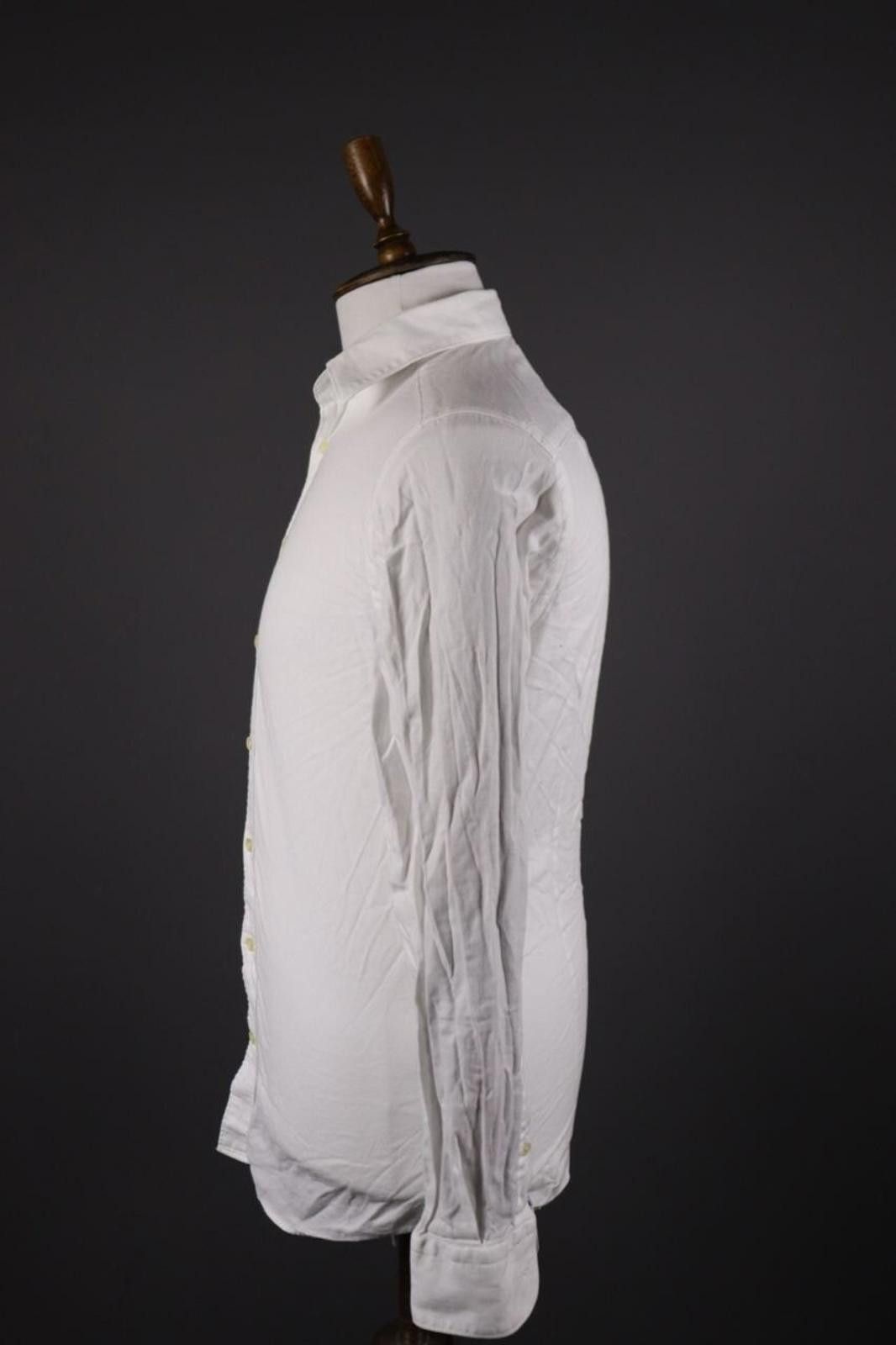 Designer Hackett London Slim Fit White Button Down Shirt Size S Size US S / EU 44-46 / 1 - 7 Thumbnail