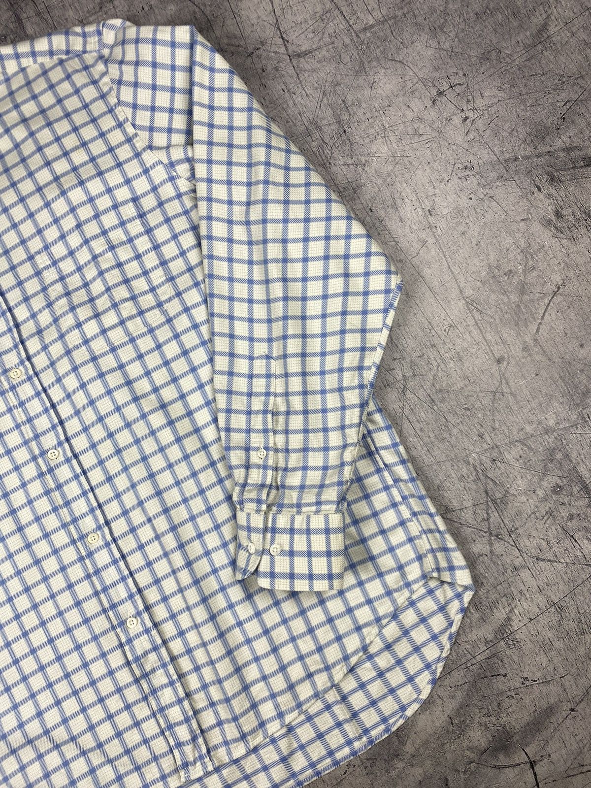 Hugo × Hugo Boss × Vintage Vintage Hugo Boss Checkered Button Up Shirt Size US XL / EU 56 / 4 - 4 Thumbnail