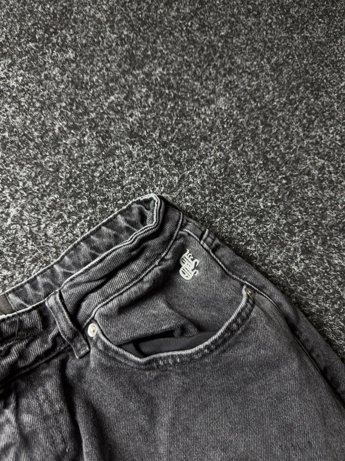 Japanese Brand Japanese Avant-Garde 00s Distressed Panel Jeans Wide Leg Y2K Size US 31 - 8 Thumbnail