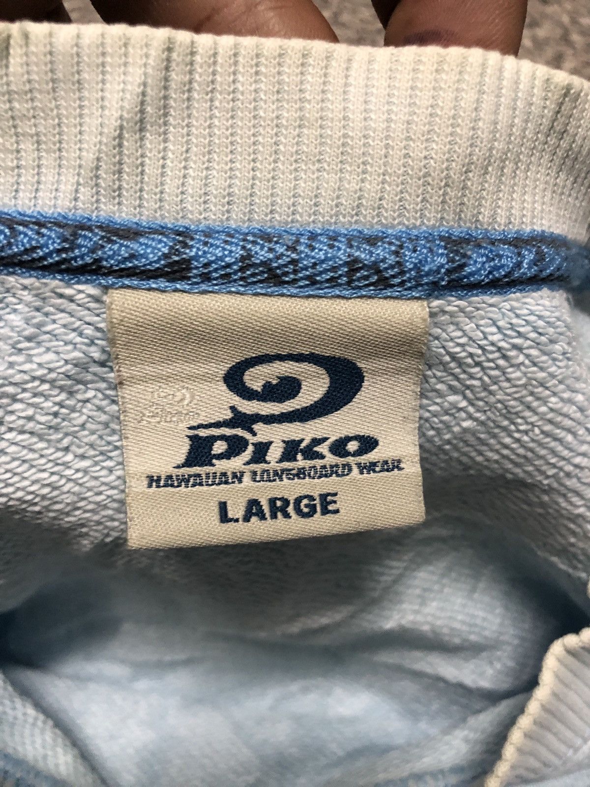 Japanese Brand × Vintage 🔥Vintage Glitter Piko Hawaiian Longboard Wear Sweatshirts Size US L / EU 52-54 / 3 - 18 Thumbnail