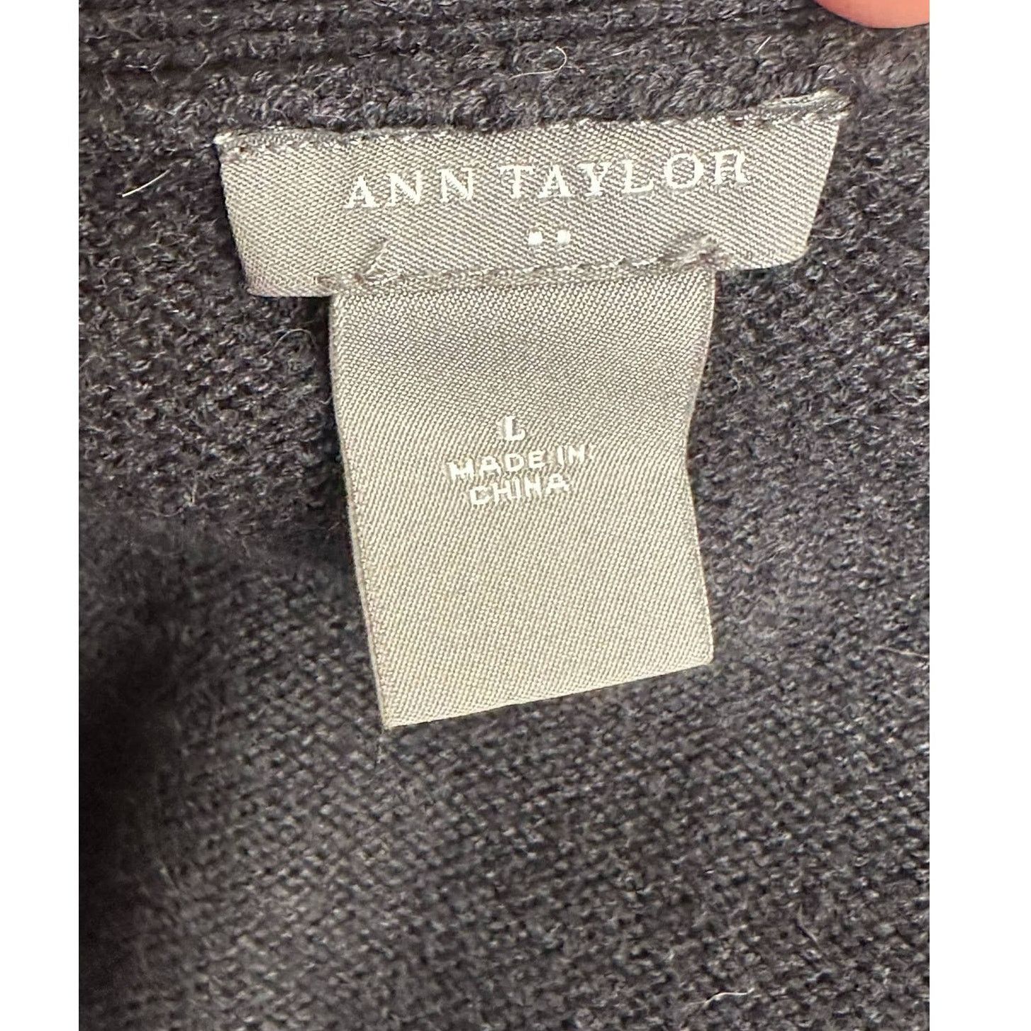 Ann Taylor Ann Taylor gray 3/4 sleeves buttoned cardigan size Large Size L / US 10 / IT 46 - 3 Thumbnail