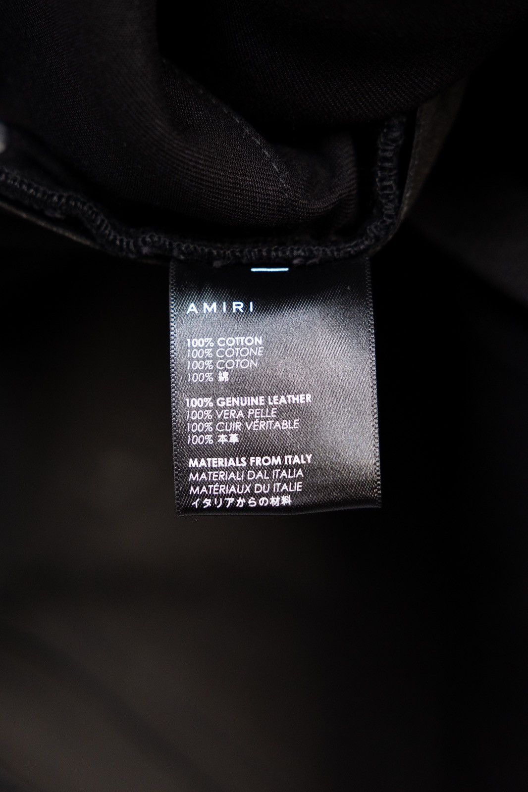 Amiri Amiri Leather & Denim Cropped Flare Pants Size US 26 / EU 42 - 9 Thumbnail