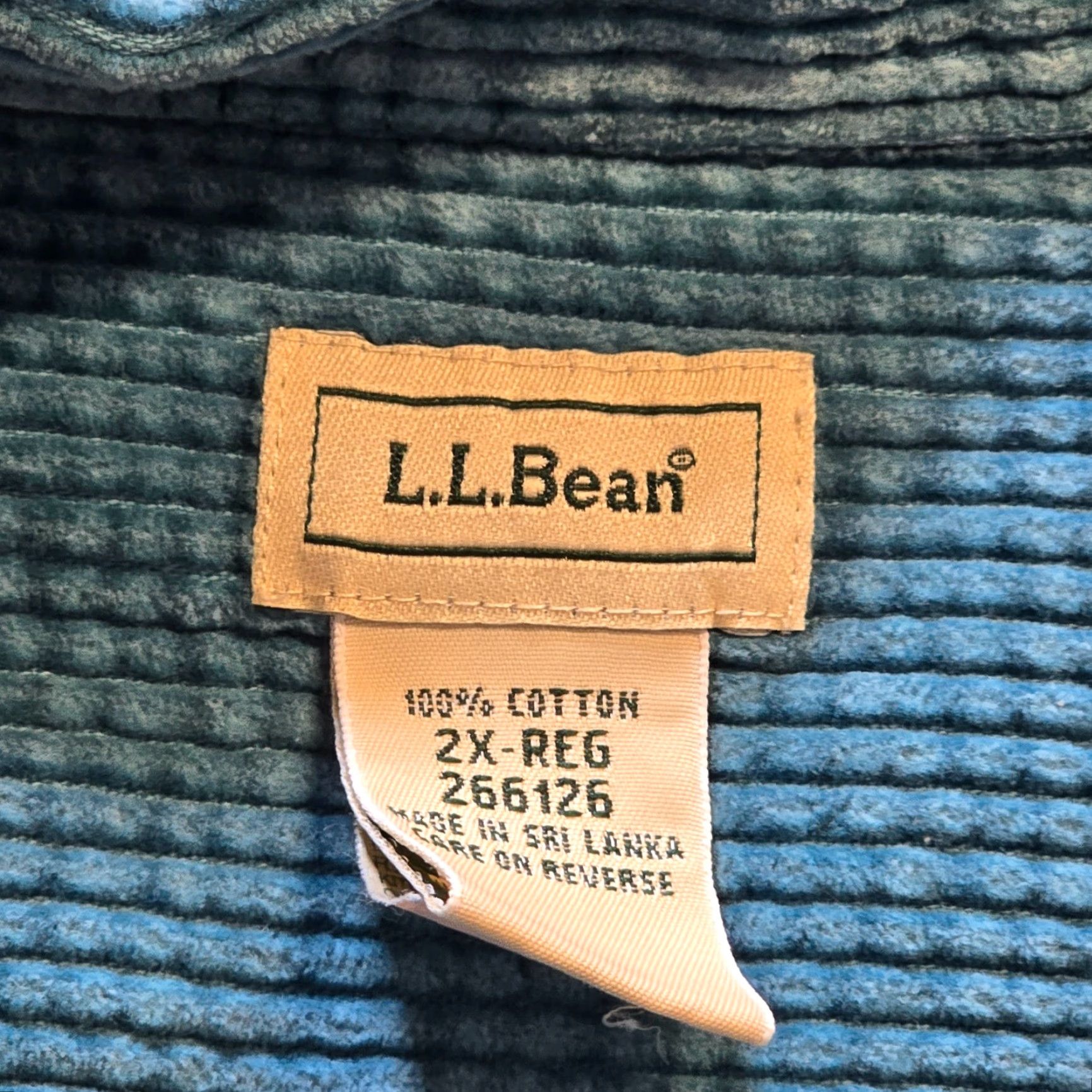 Vintage LL Bean Jacket Womens 2X Green Wide Wale Corduroy Shirt Shacket Casual Outdoors Size XXL / US 16-18 / IT 52-54 - 4 Thumbnail