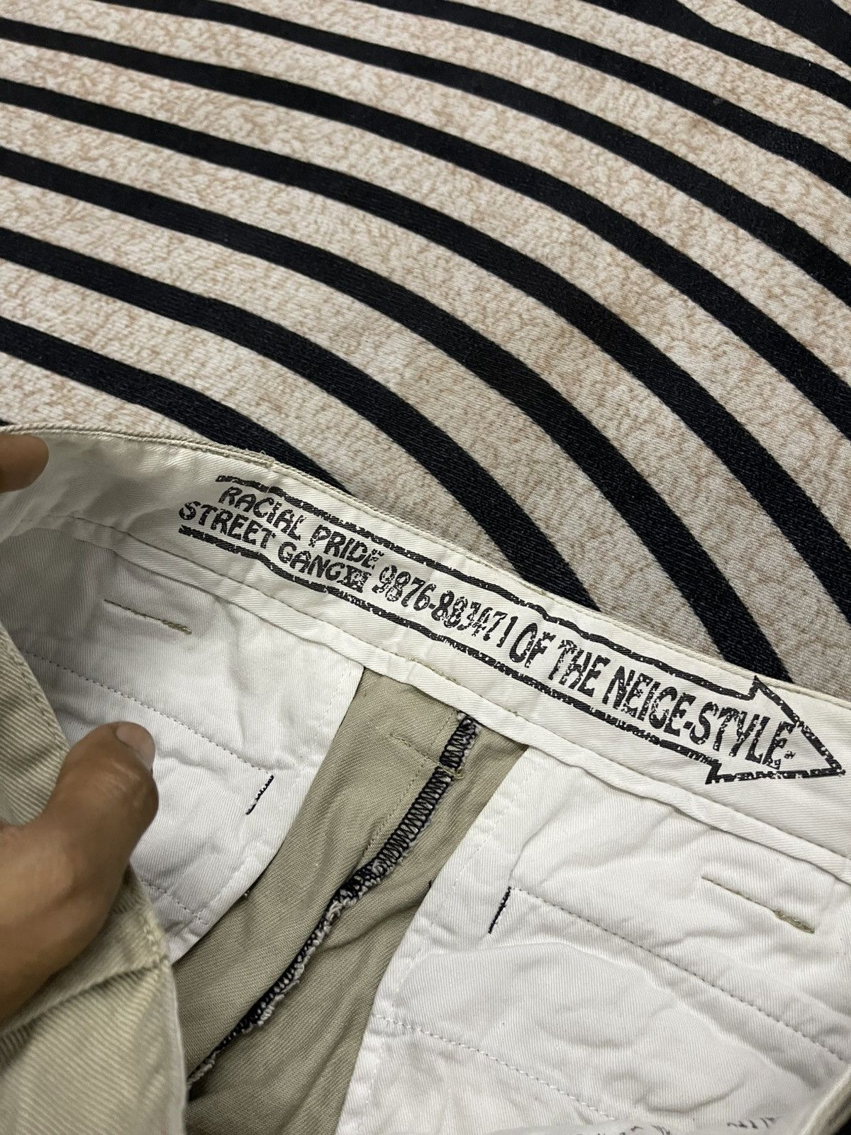 If Six Was Nine 2000s OF THE NEIGE STYLE LGB STYLE STUDDED PANT Size US 31 - 12 Thumbnail
