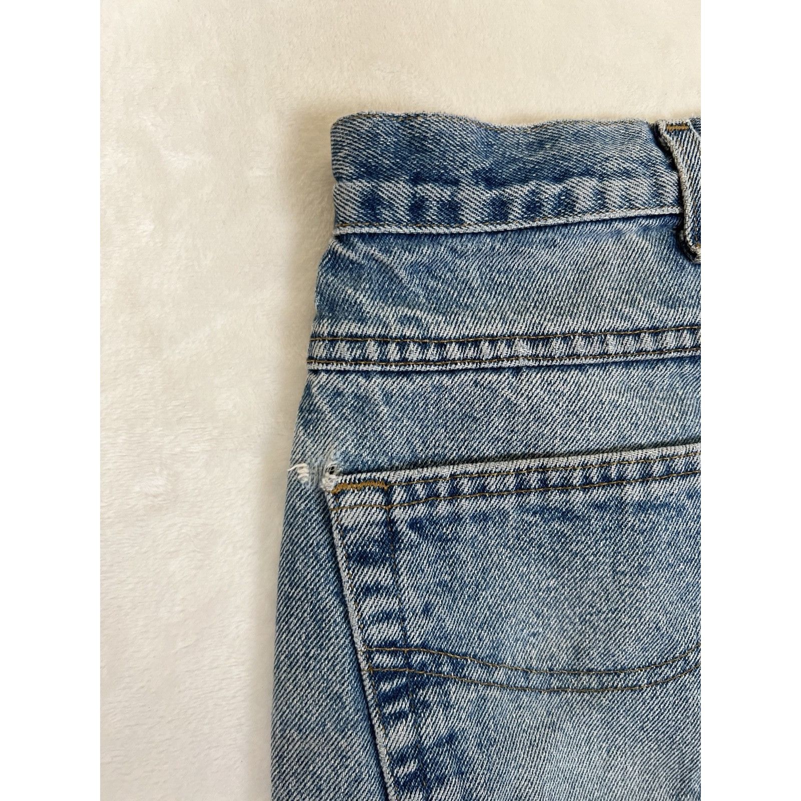 Carhartt Carhartt B160-DST Jeans Mens 42x30 Distressed Denim Leather Size US 42 / EU 58 - 13 Thumbnail