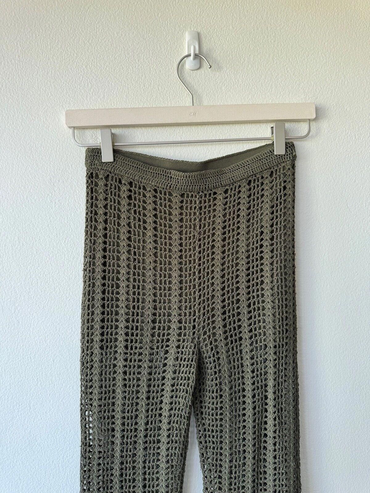 Dion Lee New dion lee knit pinnacle open crochet pant green small s 8 Size 28" / US 6 / IT 42 - 2 Thumbnail