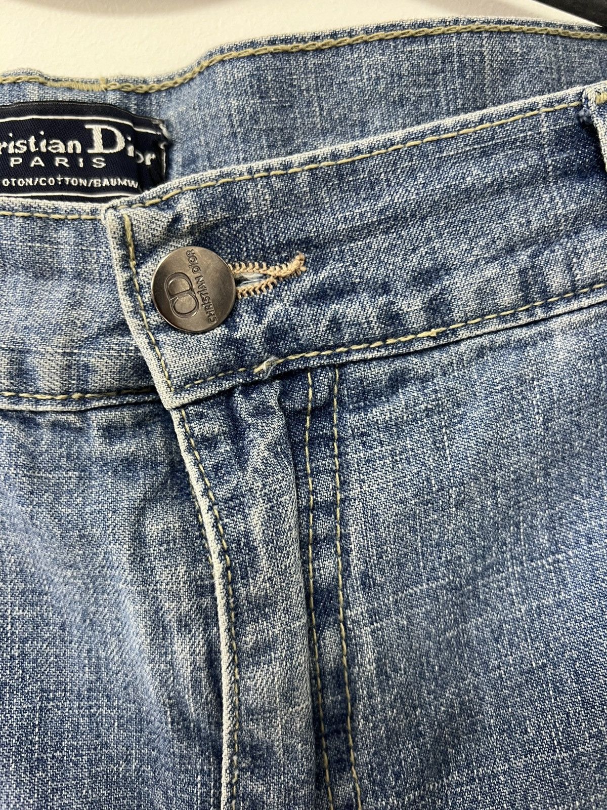 Dior × Vintage Vintage 90’s Christian Dior Paris Blue Washed Jeans Shorts S Size US 28 / EU 44 - 18 Thumbnail