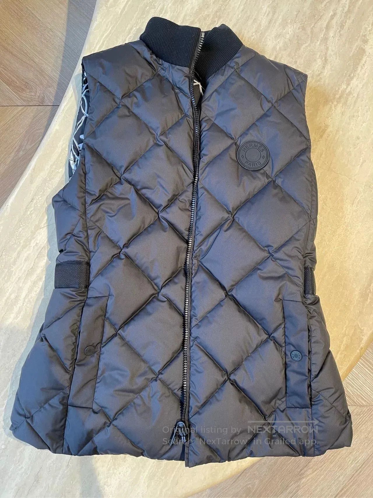Hermes Hermes Black Down Printed Reversible Vest. Size US S / EU 44-46 / 1 - 2 Thumbnail