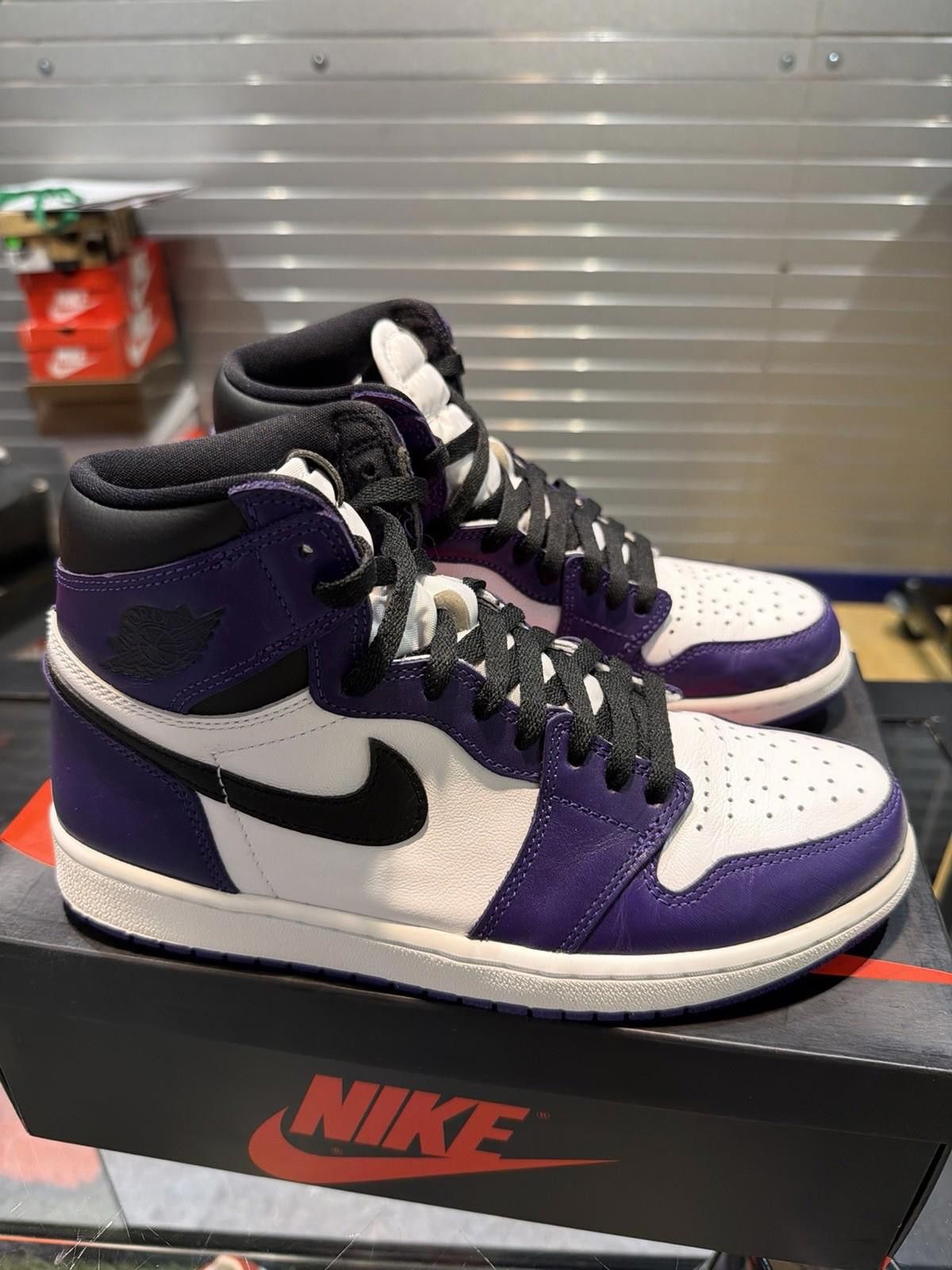 Jordan Brand Air Jordan 1 High Court Purple Sneakers 2.0 Size 8.5 Size US 8.5 / EU 41-42 - 10 Thumbnail