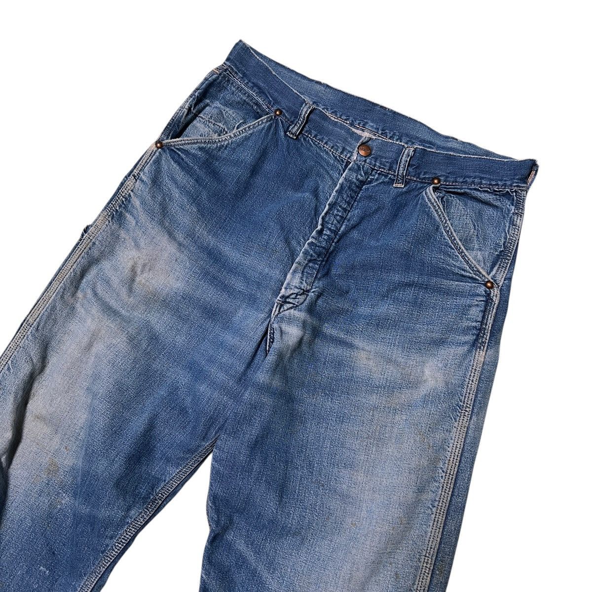 Sears 🔥 60s SEARS CARPENTER DENIM JEANS Size US 32 / EU 48 - 6 Thumbnail