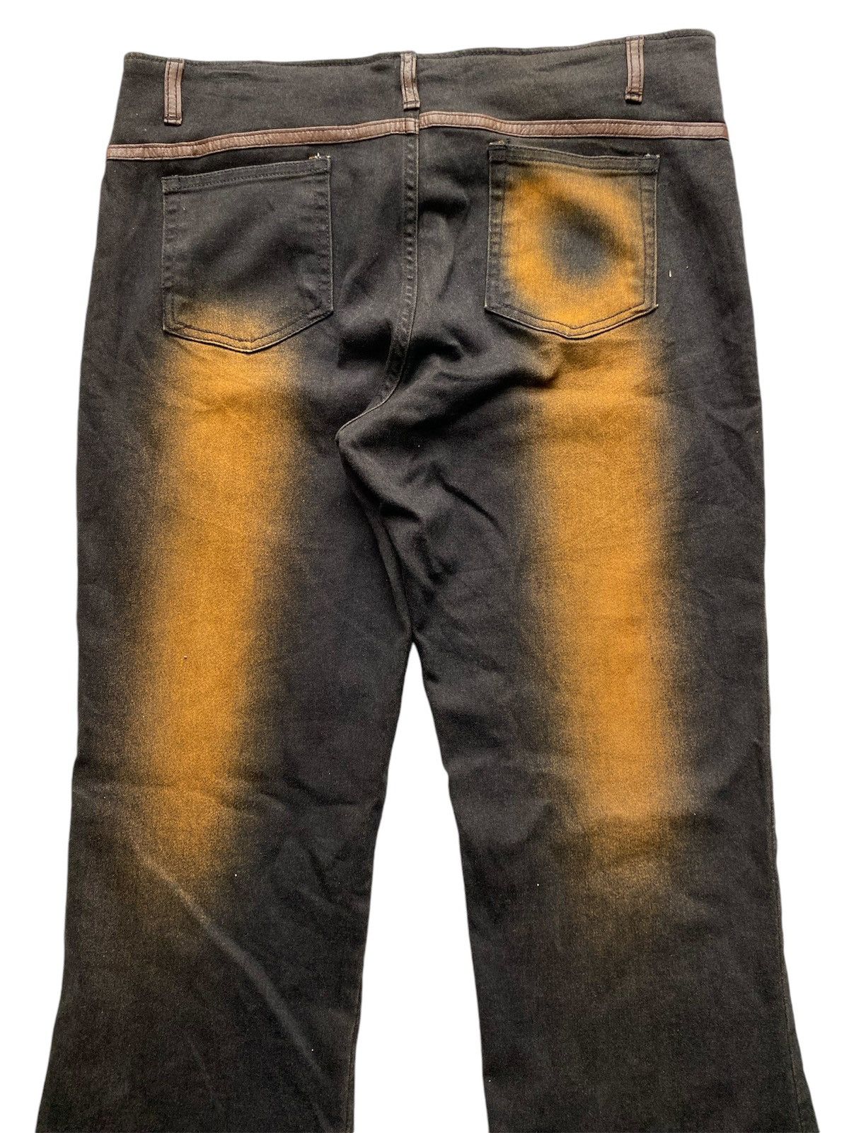 If Six Was Nine × Japanese Brand × Le Grande Bleu (L.G.B.) Zero Time jeans flared waxed streetch pants lgb style Size US 33 - 6 Thumbnail
