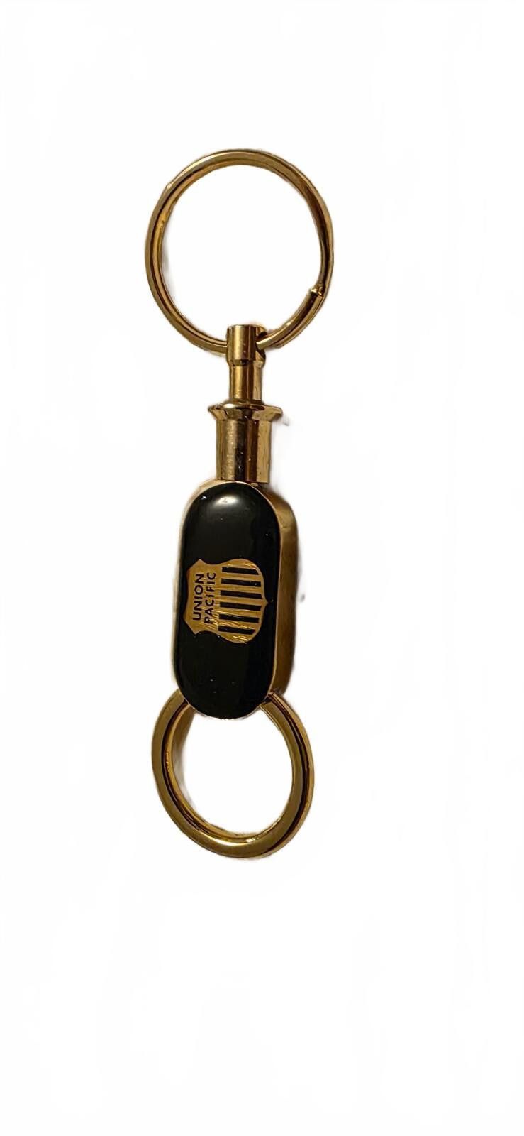 MCM Union Pacific Railroad Gold Tone Keychain with Black Accent Size ONE SIZE - 1 Preview