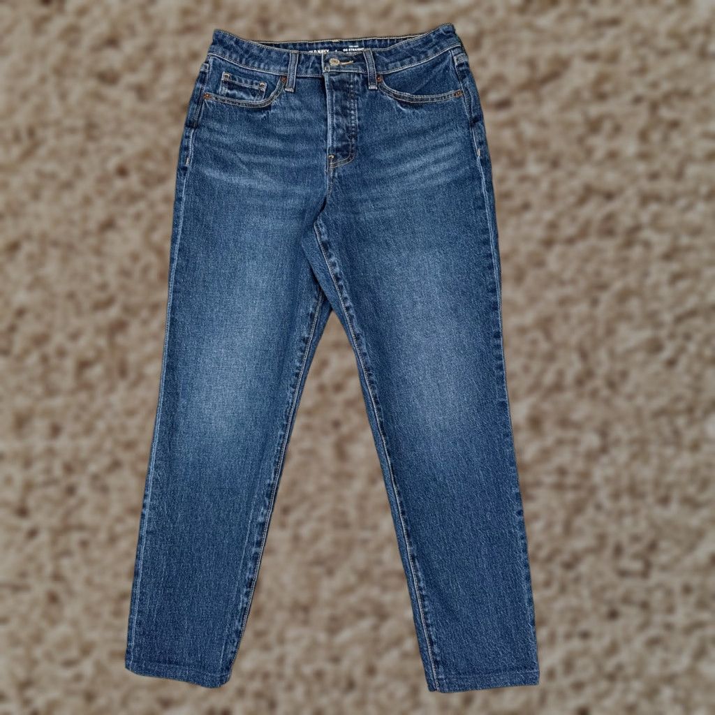 Old Navy Old Navy Jeans Women 4 Blue OG Straight High Rise Secret Smooth Pocket 28x26 Size 27" / US 4 / IT 40 - 1 Thumbnail