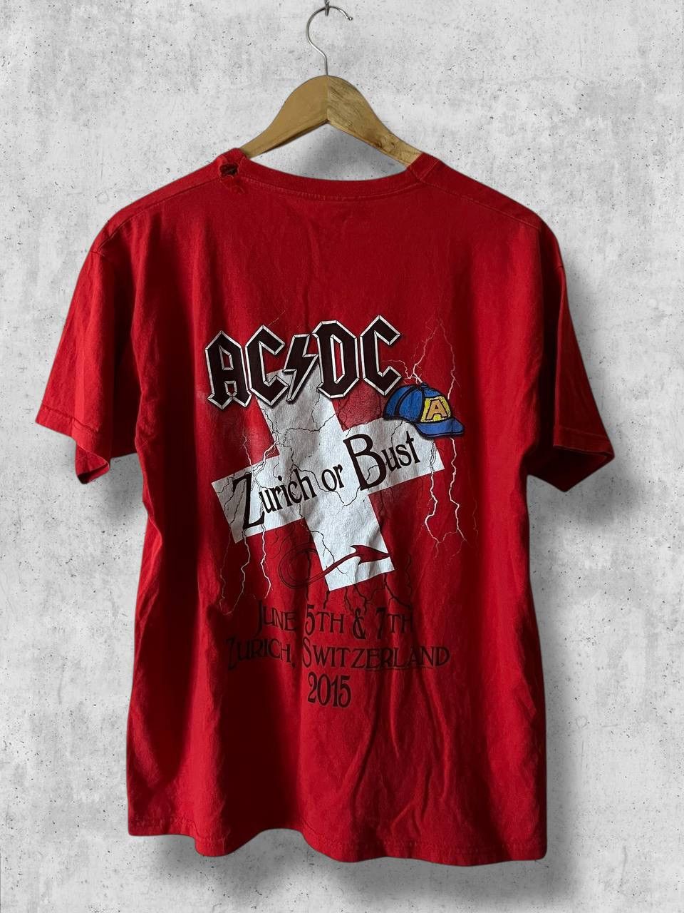 AC/DC AC/DC ZURICH 2015 Vintage Rock Band tee t shirt Size US M / EU 48-50 / 2 - 3 Thumbnail