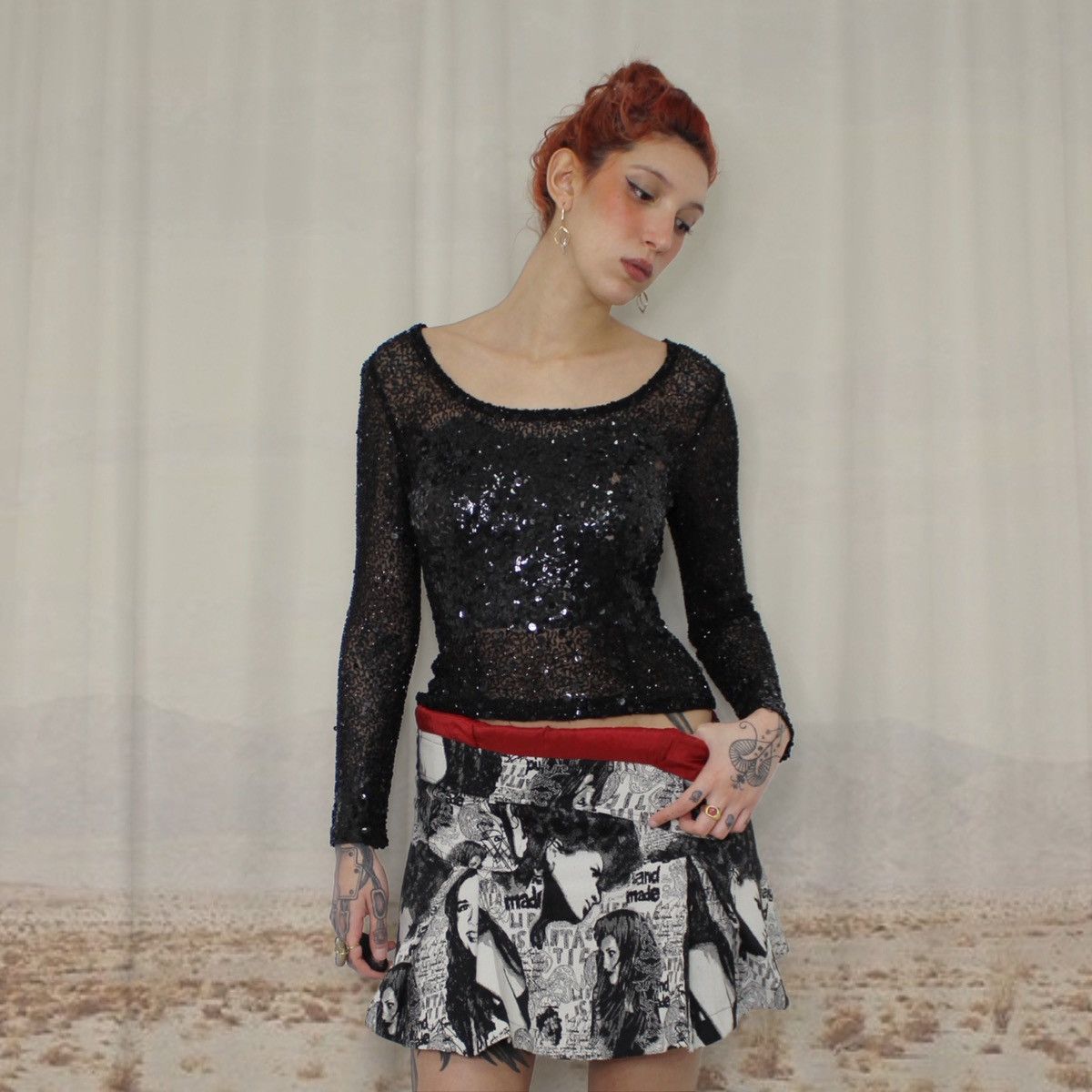 Other ✨SEQUIN BLACK TOP✨ Size M / US 6-8 / IT 42-44 - 1 Thumbnail