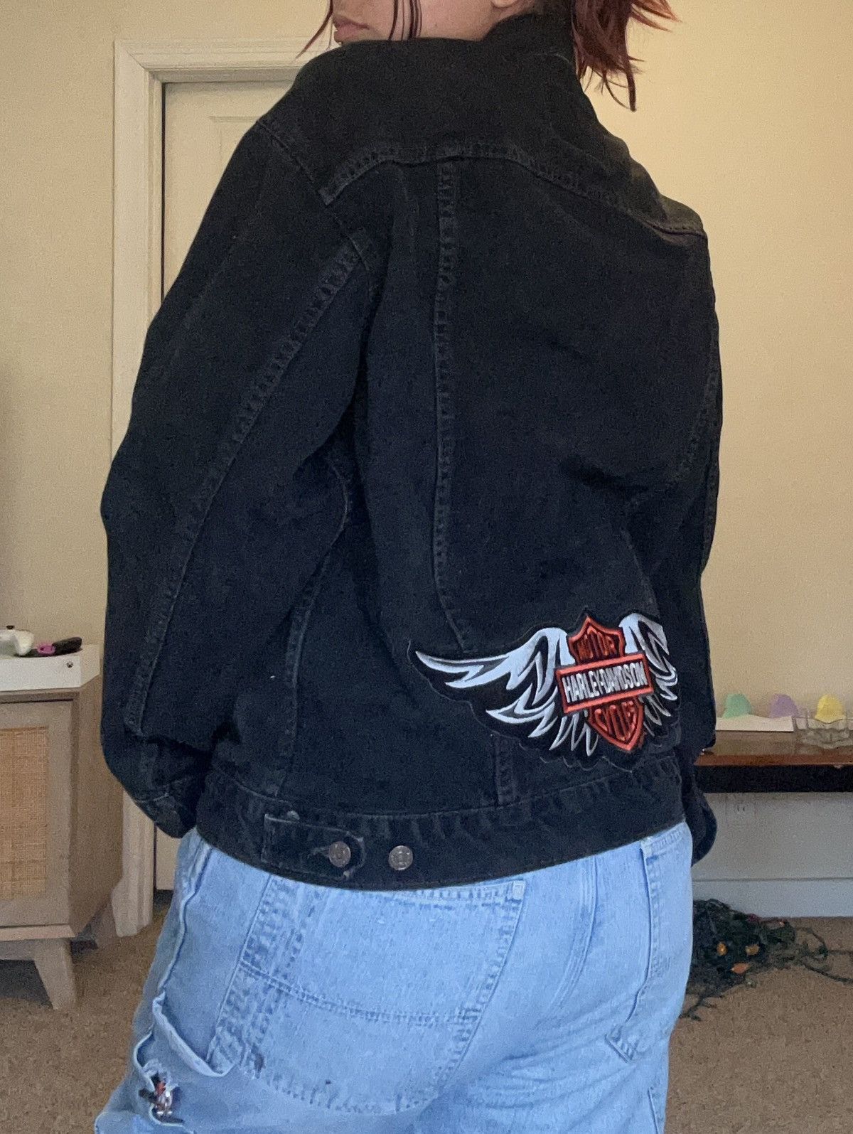 Levi's Vintage Clothing Vintage Levi’s 70507 Black Jacket W Harley Davidson Patch Size US L / EU 52-54 / 3 - 8 Thumbnail