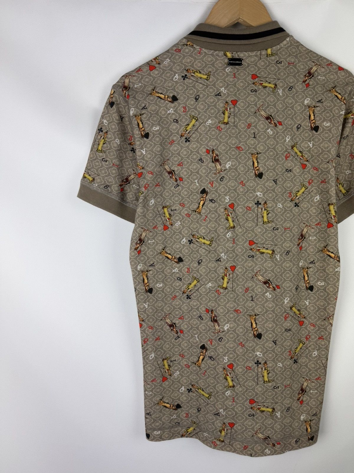 Dolce & Gabbana D&G Playing Cards Overprinted Short Sleeve Polo Shirt Size US M / EU 48-50 / 2 - 14 Thumbnail
