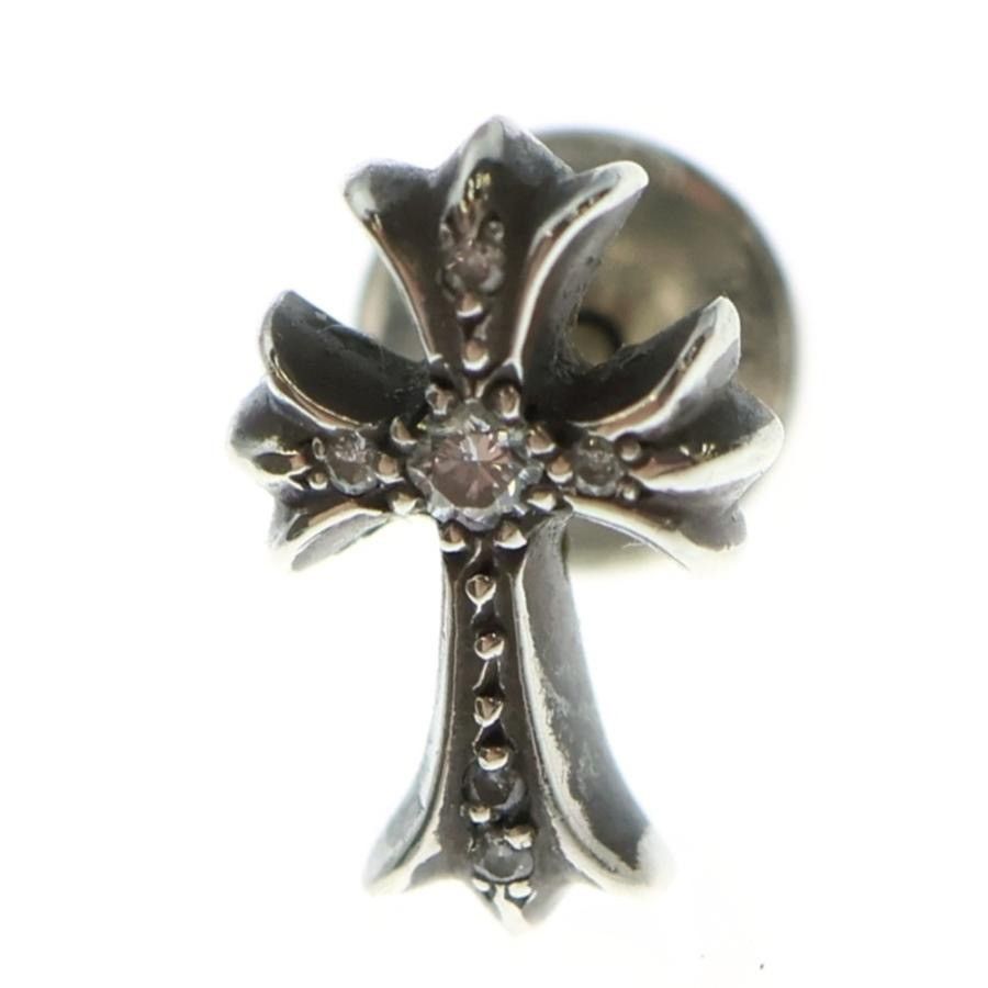 Chrome Hearts Chrome Hearts Pave Diamond Stud Cross earring Size ONE SIZE - 1 Thumbnail