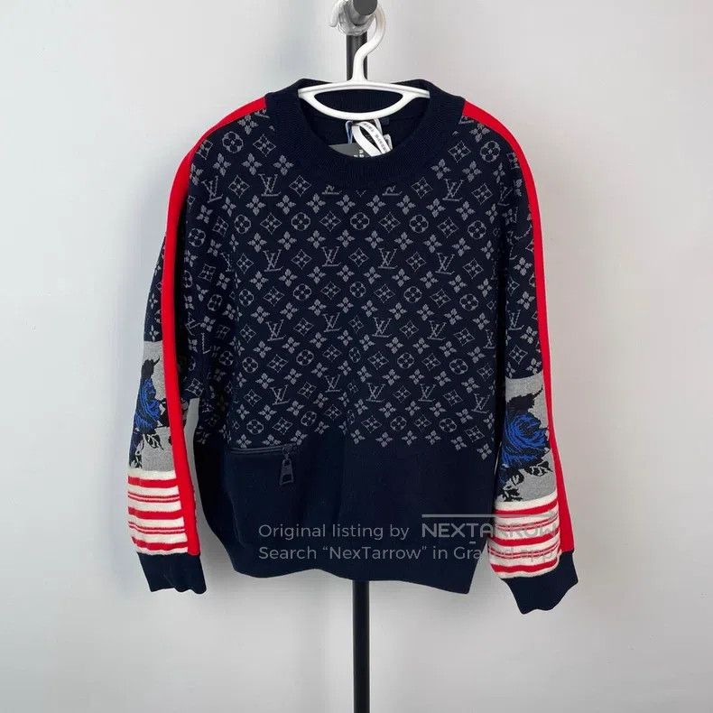 Louis Vuitton Louis Vuitton Dark blue with red and white stripes and ful Size US L / EU 52-54 / 3 - 1 Thumbnail