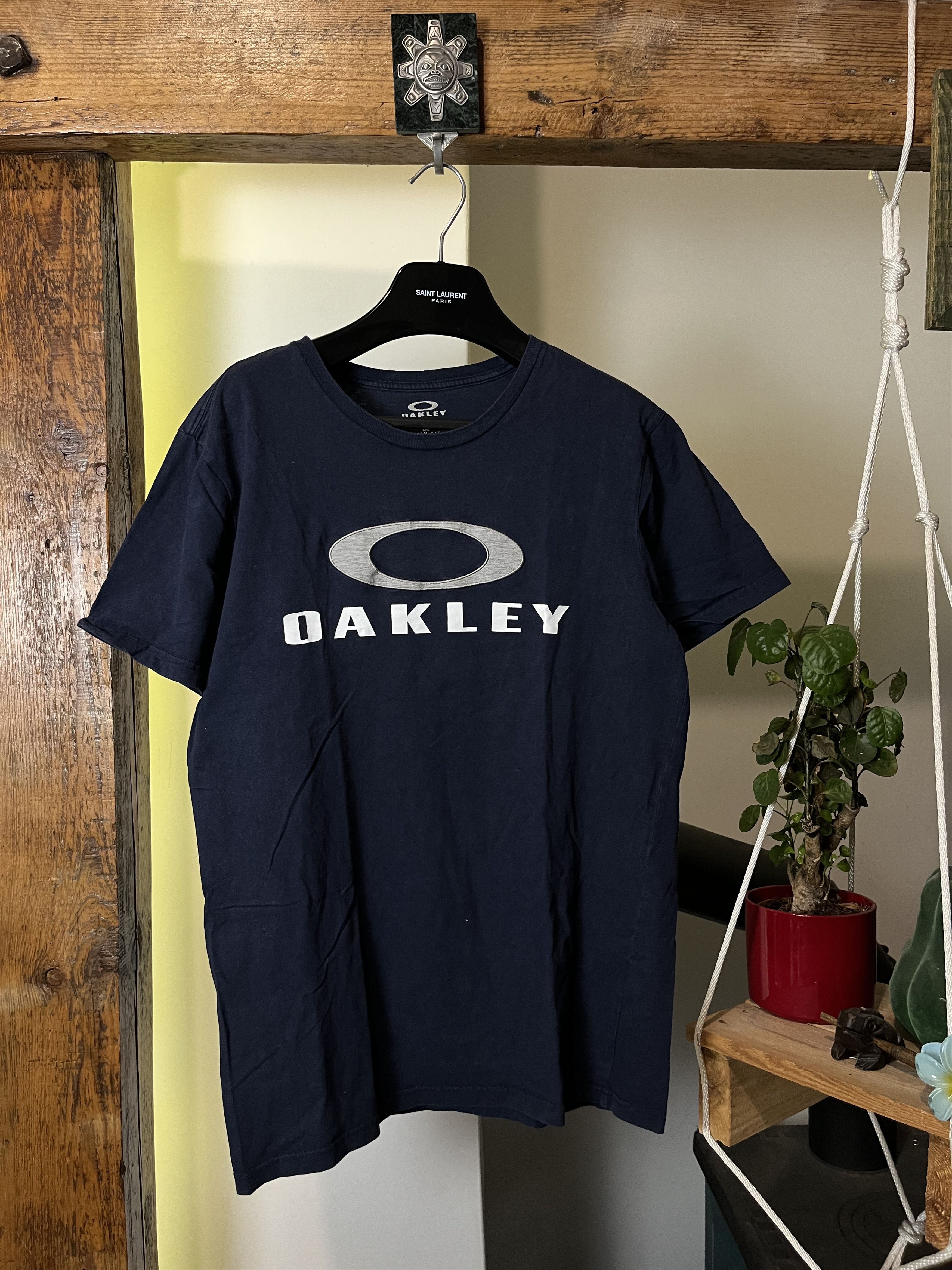 Oakley × Vintage y2k Oakley Chrome Central Logo y2k Size US L / EU 52-54 / 3 - 1 Thumbnail
