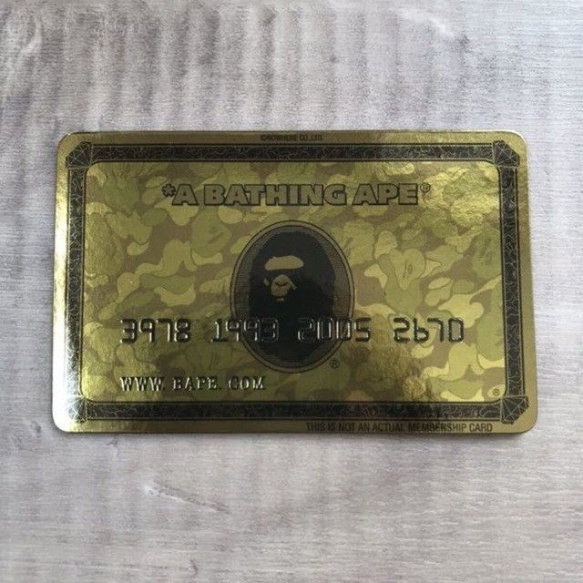 Bape BAPE CAMO Gold Member Exclusive Gold Card Magnet APE NIGO Size ONE SIZE - 1 Thumbnail