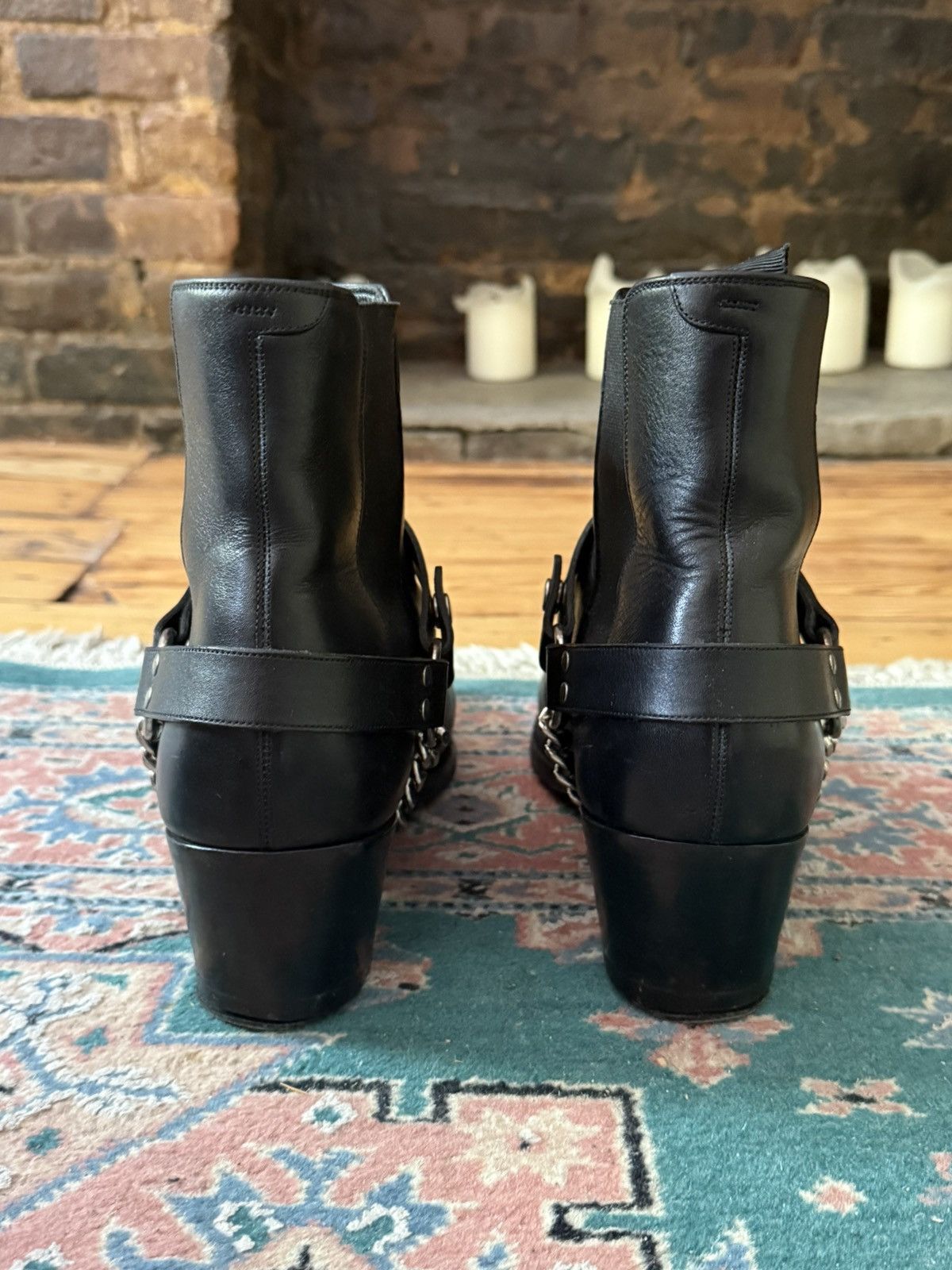 Celine Celine Black Camargue Biker Boots Size US 10 / EU 43 - 3 Thumbnail