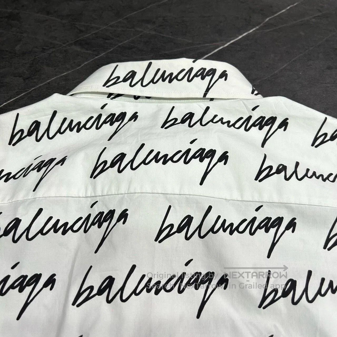 Balenciaga Balenciaga Graffiti Logo Print Shirt. Size US S / EU 44-46 / 1 - 6 Thumbnail