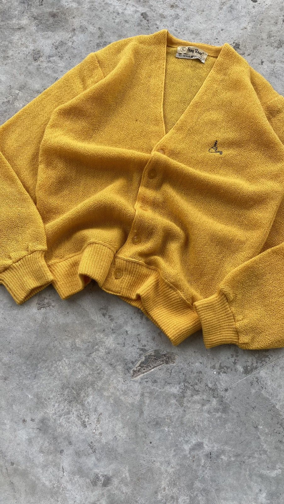 Vintage Troy Bros Mohair Knit Cardigan 70s Size US M / EU 48-50 / 2 - 6 Thumbnail