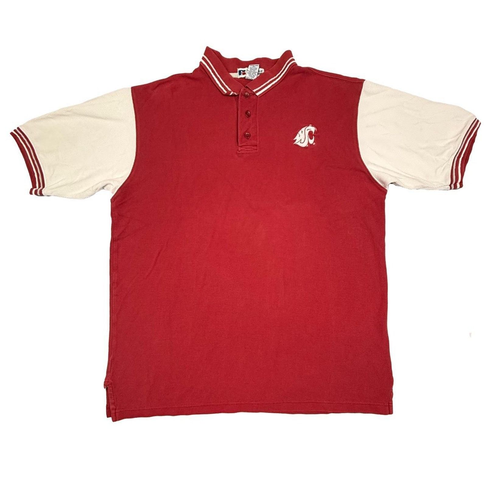 Russell Athletic Vintage 90s Washington State Cougars Polo Size L Russell Size US L / EU 52-54 / 3 - 1 Thumbnail