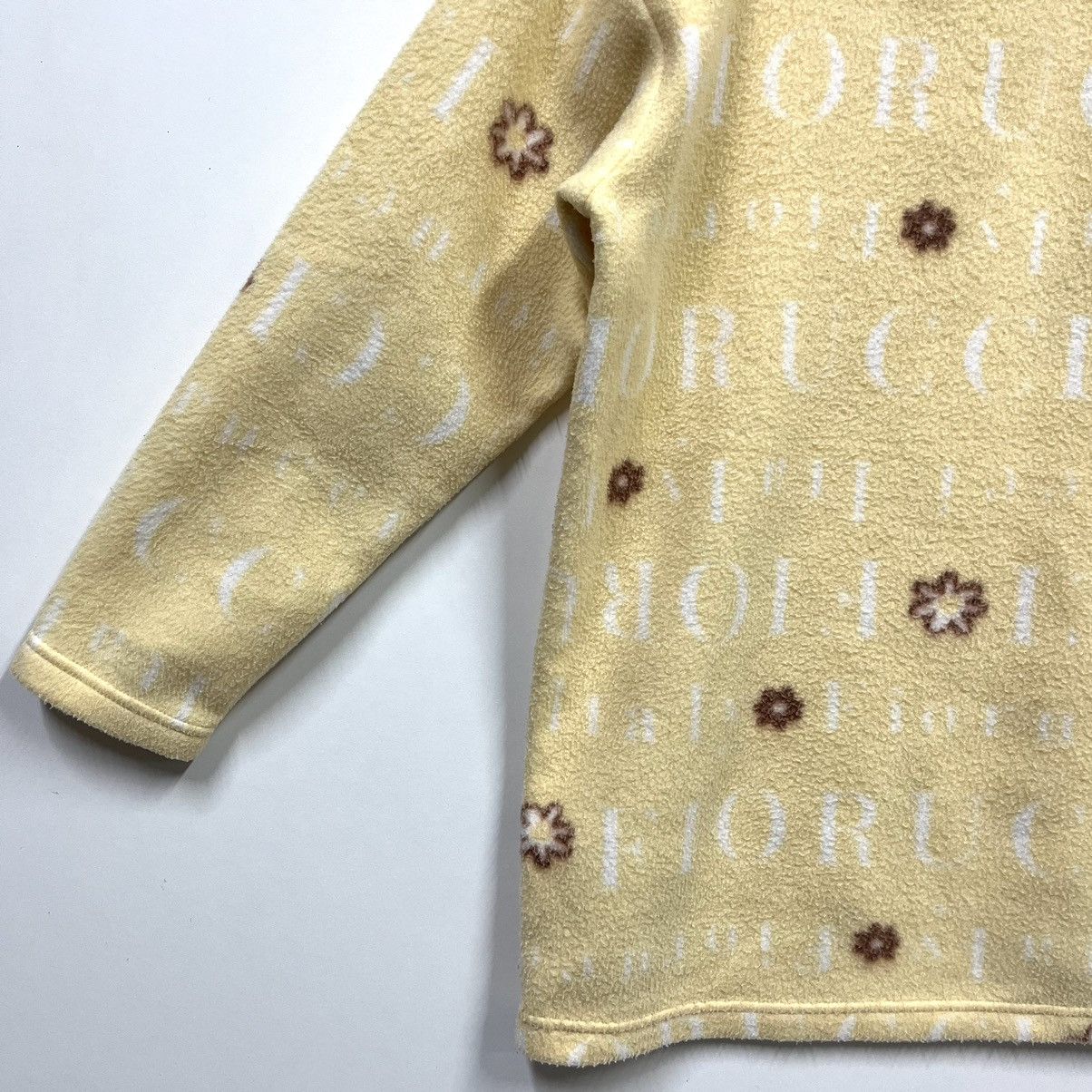 Fiorucci × Vintage Vintage 90s Fiorucci Fleece Sweater Mockneck Size L / US 10 / IT 46 - 4 Thumbnail