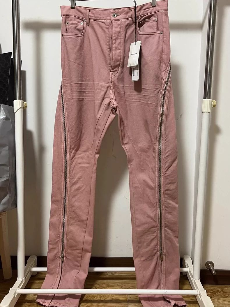 Rick Owens Rick Owens Pink Zipper Jeans 2501-Nextarrow Size US 32 / EU 48 - 1 Thumbnail