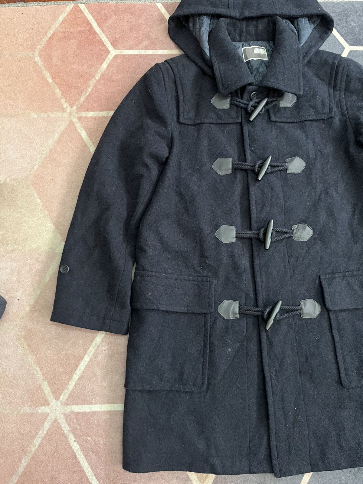 45rpm 💥Japanese Brand Kanko Long Wool Bleck Jackets Size US M / EU 48-50 / 2 - 3 Thumbnail