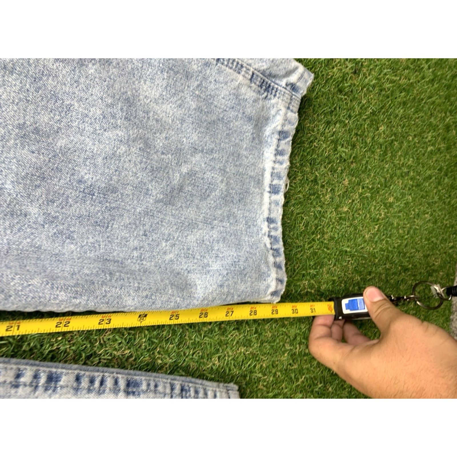 Lee VINTAGE Lee Carpenter Jeans Mens 30x29 Baggy Straight Leg Light Wash Grunge y2k 90s Punk Skater Casual Jeans Mens Size US 30 / EU 46 - 6 Thumbnail