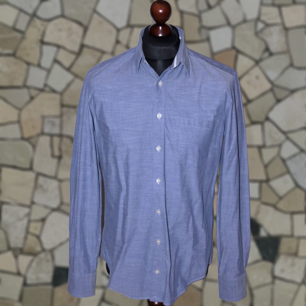 Gant GANT Shirt Mens Blue M E-Z Fit Casual Long Sleeve Collared Cotton Regular Size M Blue Mens Size US M / EU 48-50 / 2 - 1 Thumbnail