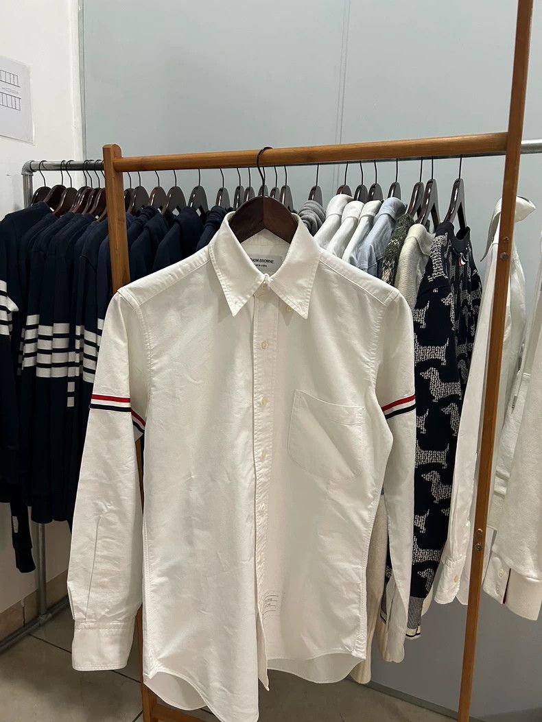 Thom Browne thom browneClassic double-sleeved white shirt 2503-Nextarro Size US XS / EU 42 / 0 - 1 Thumbnail