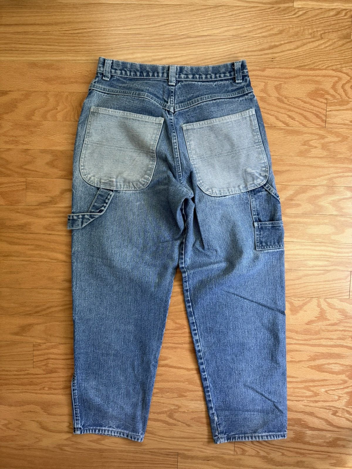 Vintage Vintage Carpenter Jeans Faded Blue Workwear Baggy Denim Size US 34 / EU 50 - 1 Thumbnail