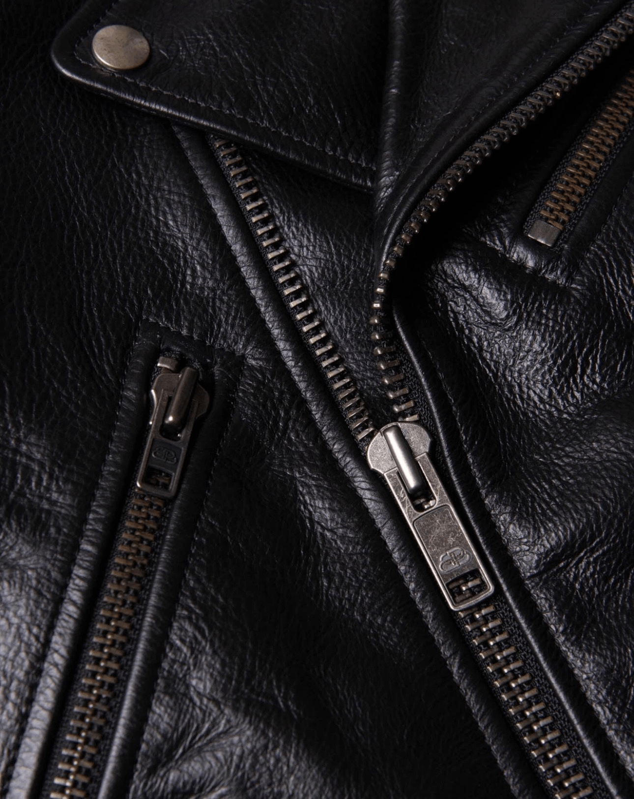 Balenciaga Balenciaga Grained Leather Cropped Biker Jacket Size XS / US 0-2 / IT 36-38 - 2 Thumbnail