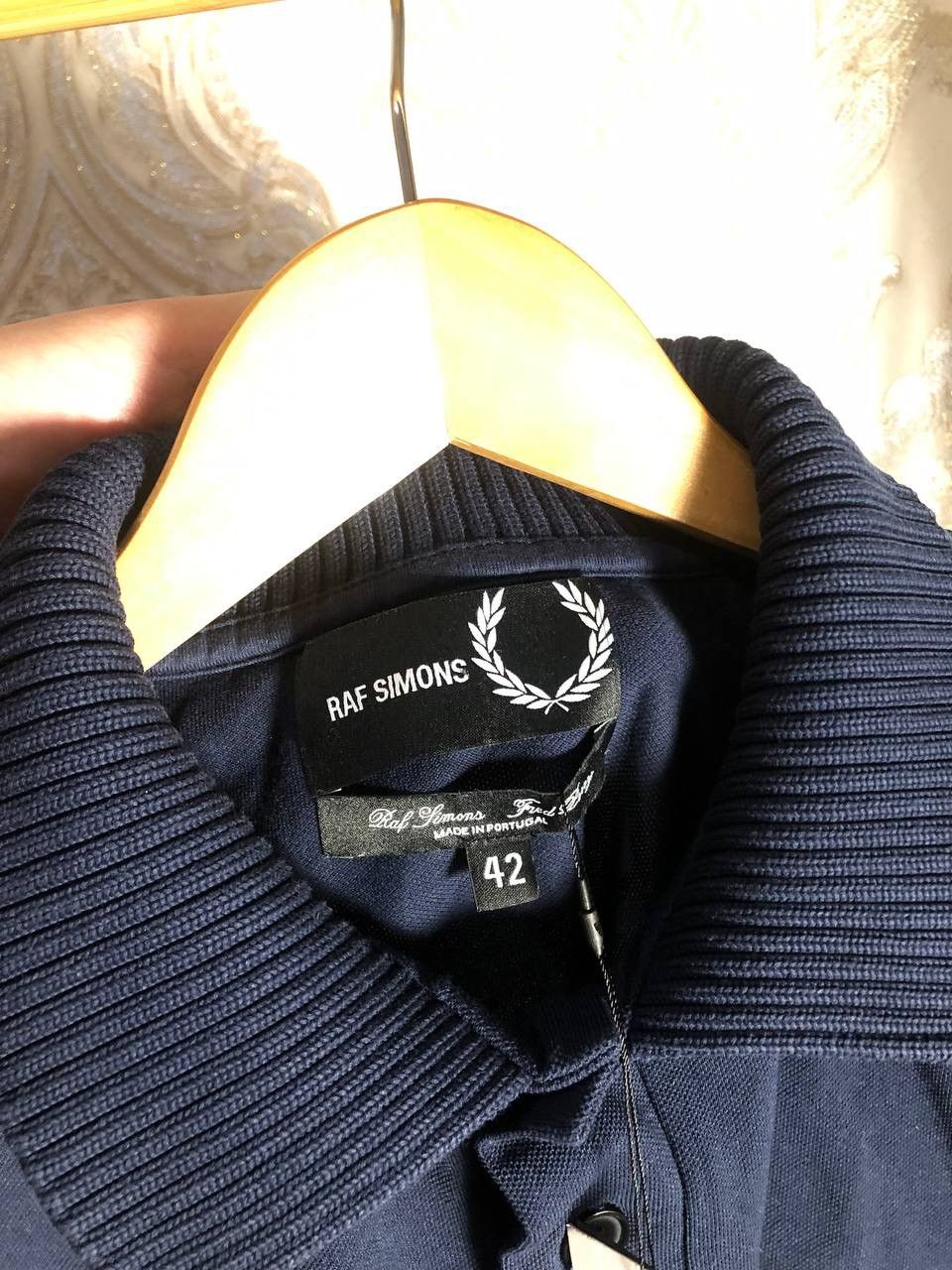 Fred Perry × Raf Simons FRED PERRY RAF SIMONS CHUNKY RIB PIQUE SHIRT DELUX Y2K RARE Size US M / EU 48-50 / 2 - 4 Thumbnail