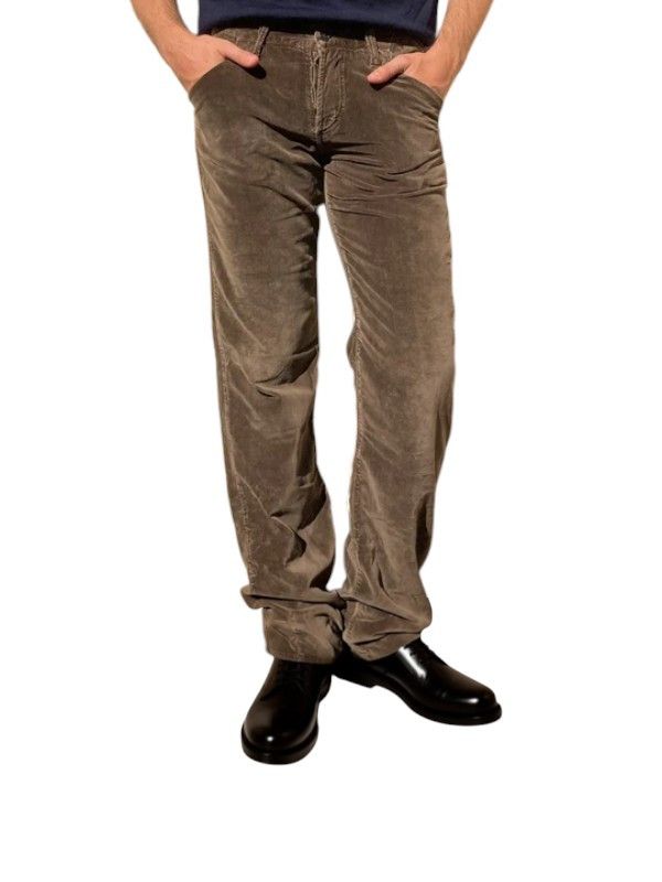 Dolce & Gabbana D&G Brown Distressed Western Corduroy Pants (F/W 2003) Size US 32 / EU 48 - 2 Thumbnail