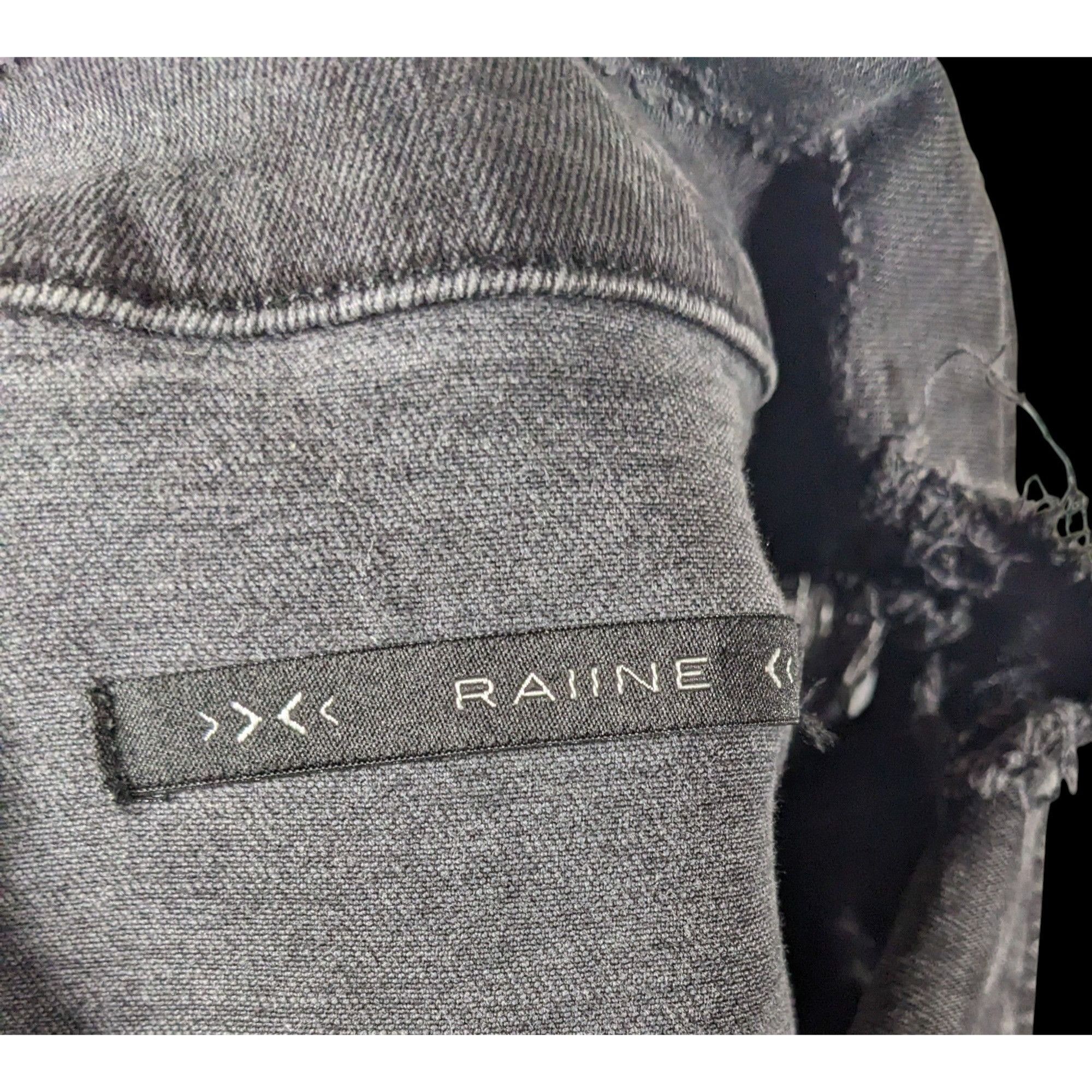 Other Raiine Black Distressed Denim Malibu Jacket Size M / US 6-8 / IT 42-44 - 5 Thumbnail
