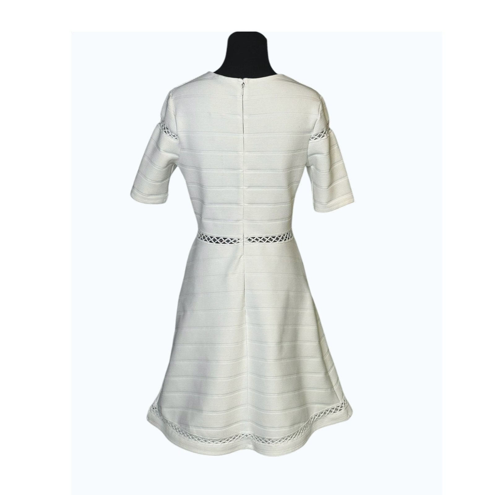 Topshop TOPSHOP white bandage skater mini dress size 6 Size M / US 6-8 / IT 42-44 - 2 Thumbnail