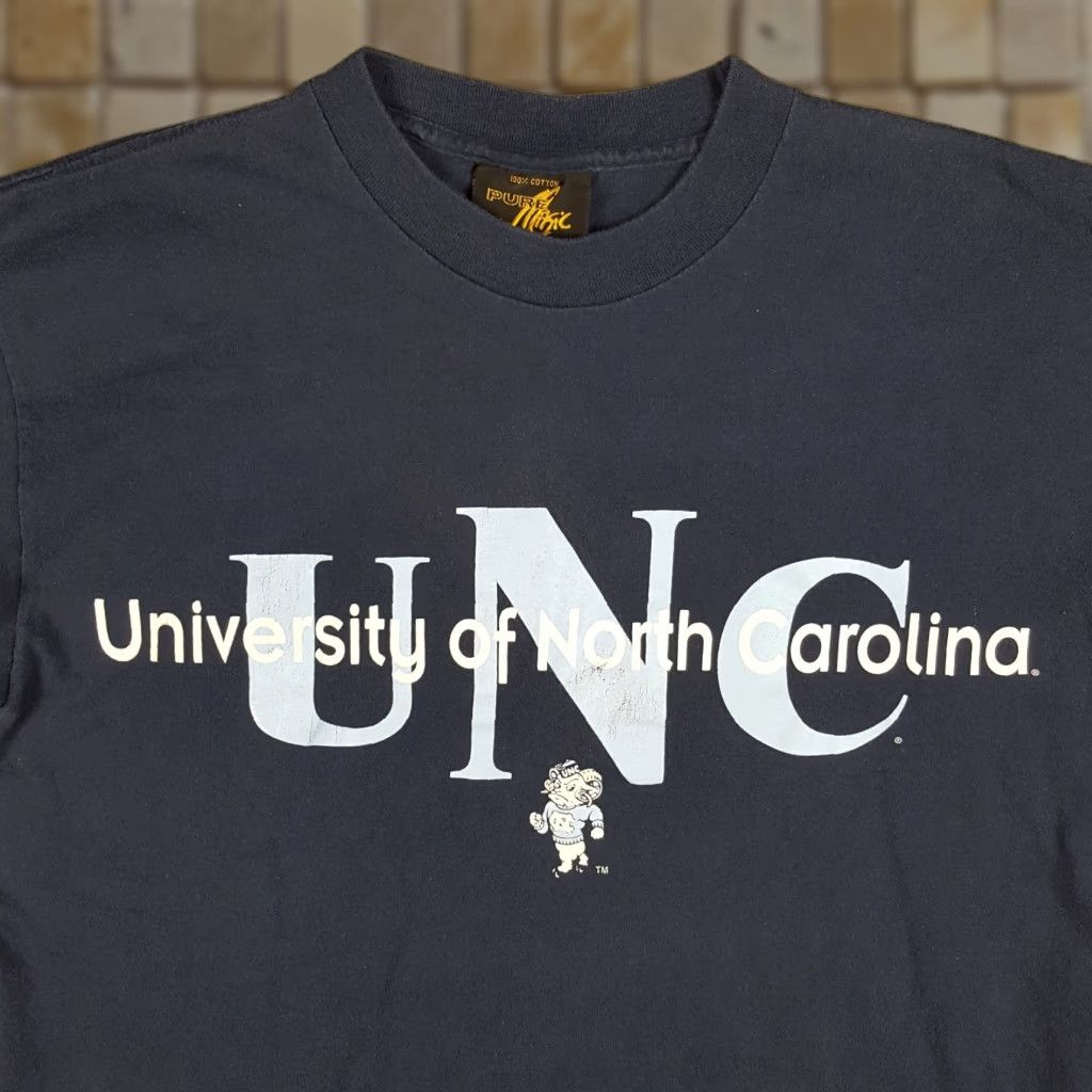Vintage VINTAGE 90s Pure Music UNC State Football T-Shirt Mens Medium Blue College Retro Size US M / EU 48-50 / 2 - 1 Thumbnail