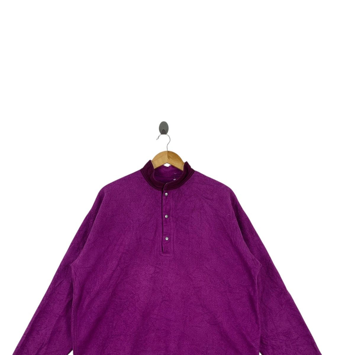 Champs Sport Vintage CHUMPS OUTDOOR Snap Button Fleece Jacket Purple Size XXL / US 16-18 / IT 52-54 - 2 Thumbnail