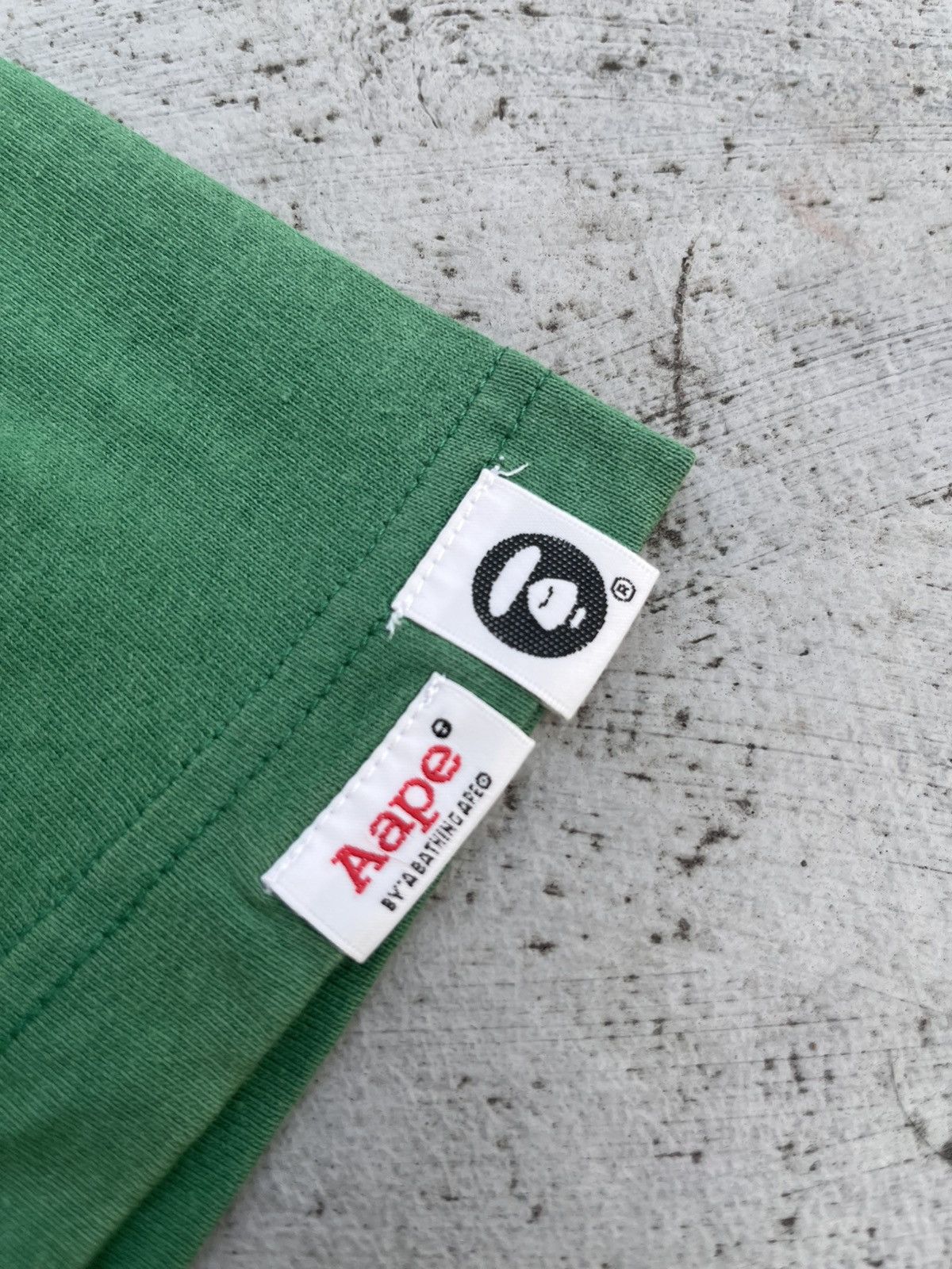 Aape × Bape BAPE AAPE NOW UNION GREEN TEE Y2K Size US XL / EU 56 / 4 - 5 Thumbnail