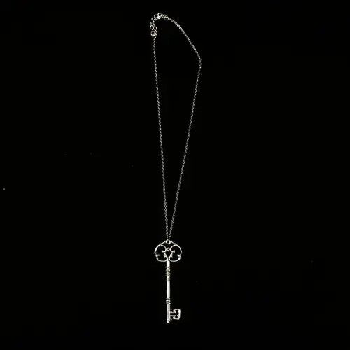 Jewelry Gothic Key Pendant Necklace and Punk Necklace Gothic Chain Size ONE SIZE - 6 Thumbnail