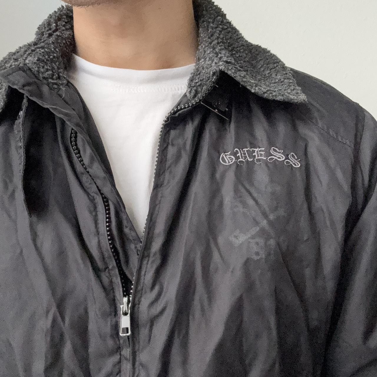 Guess × Vintage Vintage Guess Gothic 1990s Embroided Black Jacket Size US L / EU 52-54 / 3 - 5 Thumbnail