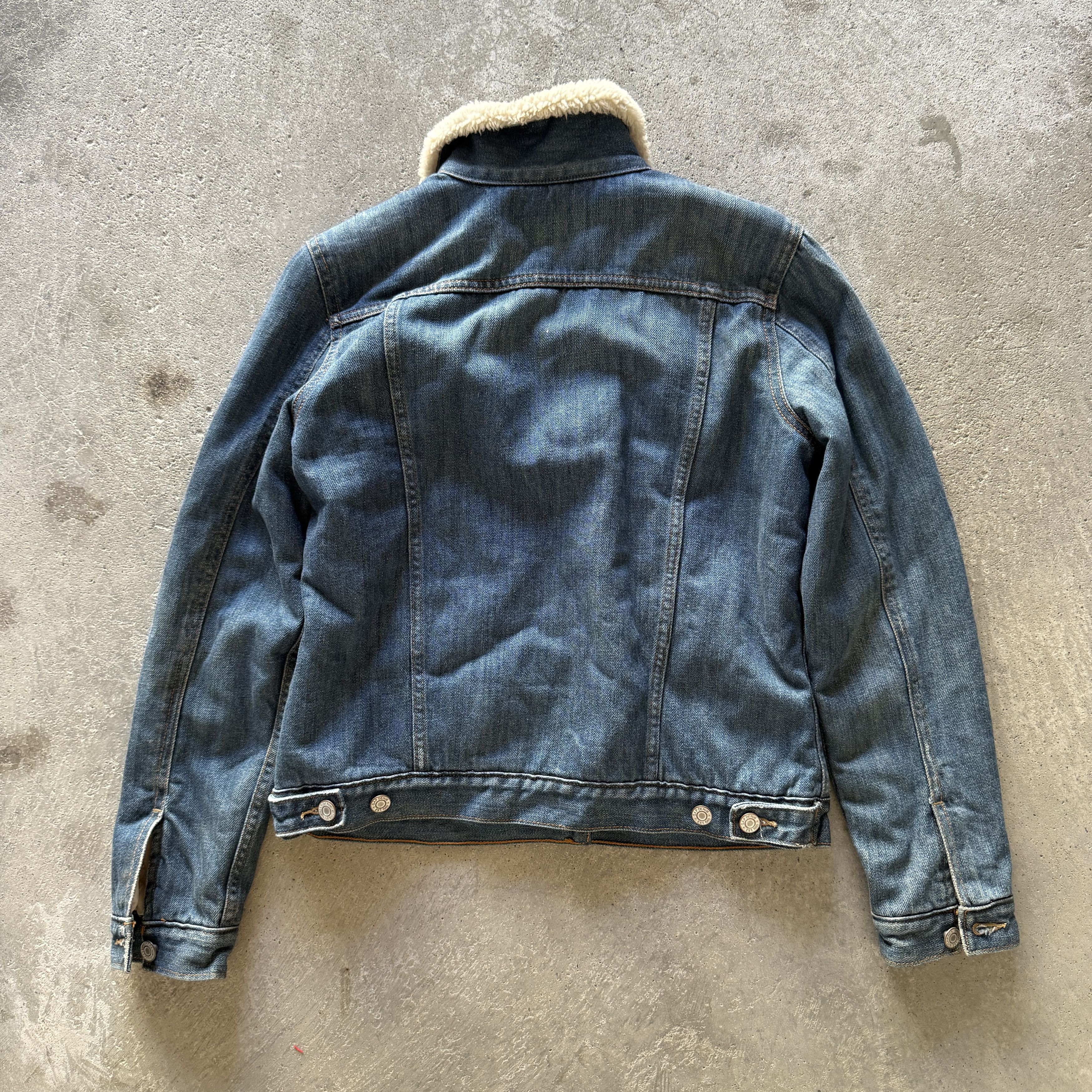 Gap vintage gap sherpa cropped faded denim jacket Size S / US 4 / IT 40 - 5 Thumbnail