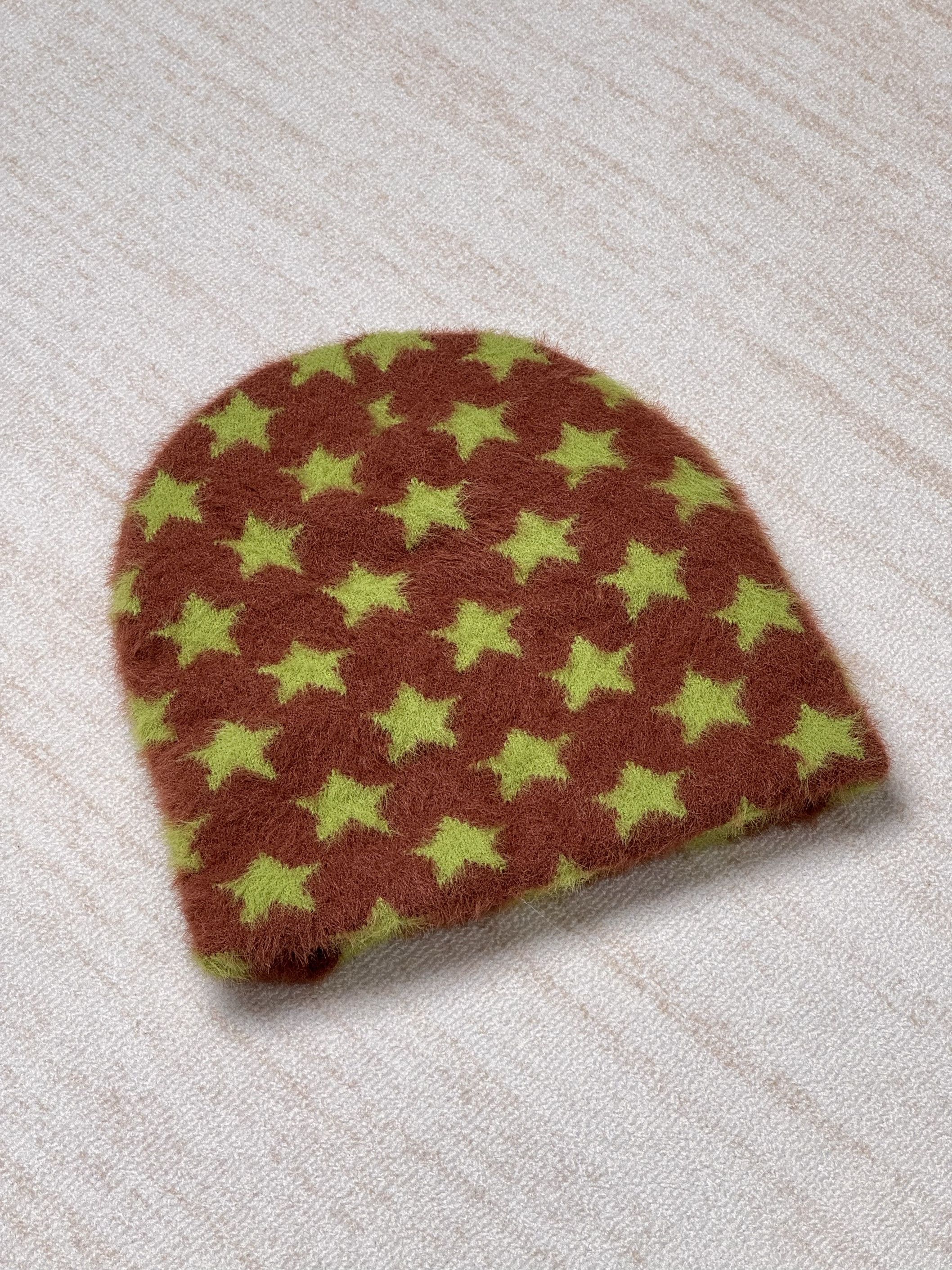 SSUR SAMPLE* Green and Brown Star Beanie Size ONE SIZE - 2 Thumbnail